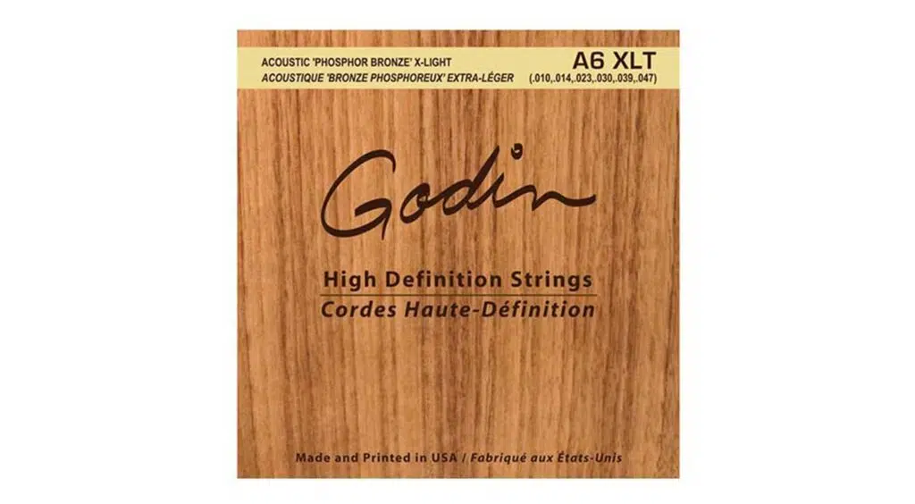 Jeu de cordes guitare acoustique Godin A6 XLT Tension Extra Légère