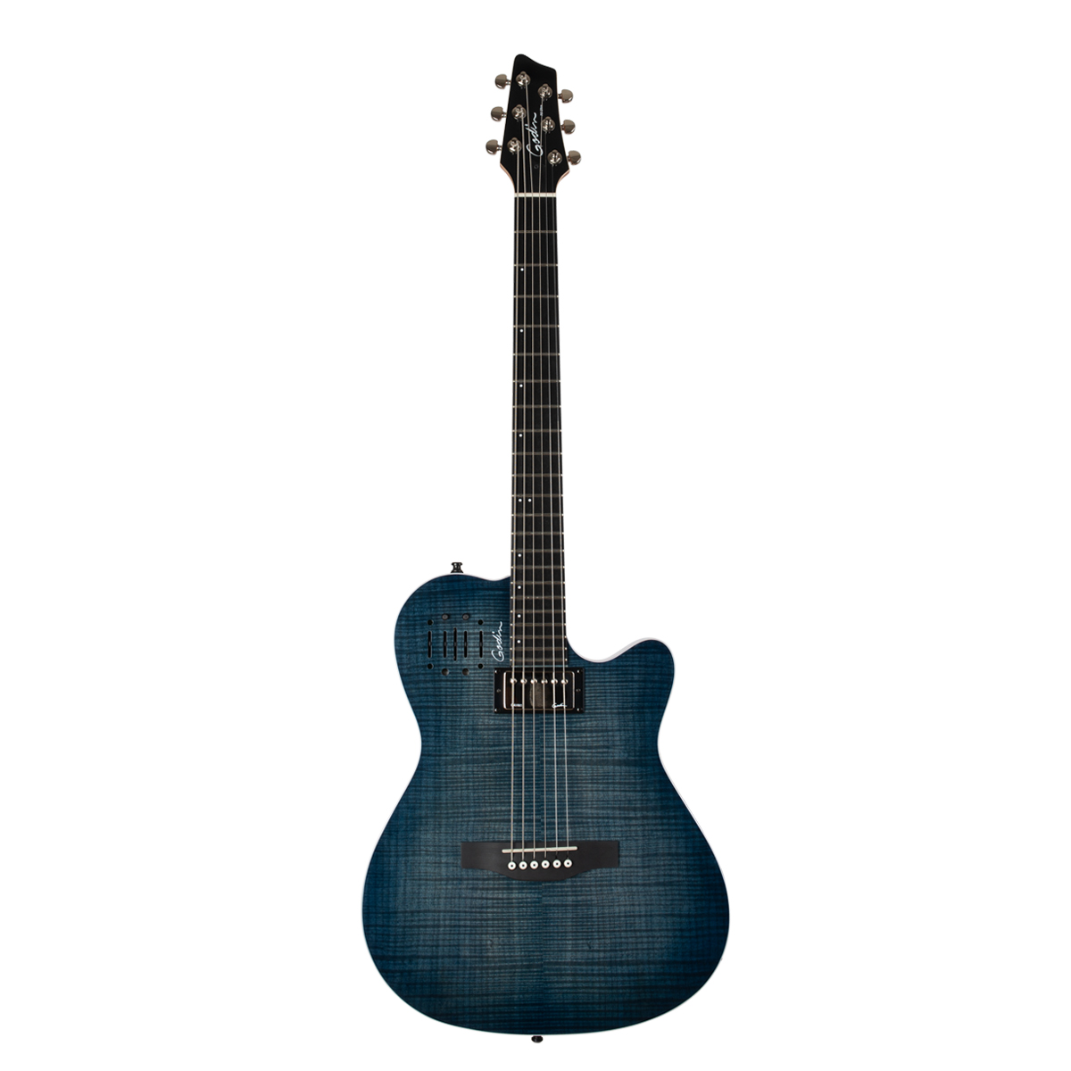 A6 ULTRA Denim Blue Flame | Godin Guitars