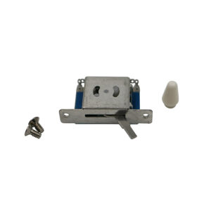 5 way Switch with vintage white cap and chrome screws