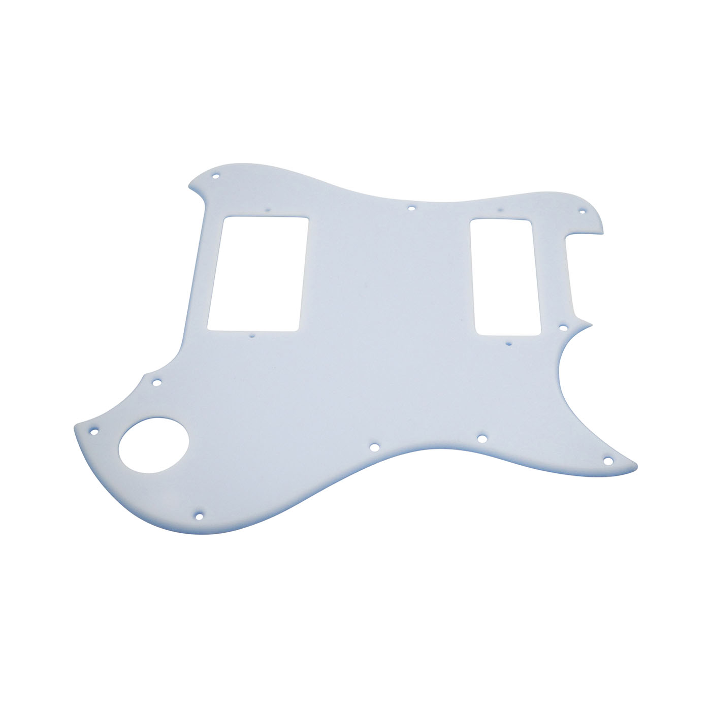 White plexiglass pickguard for Godin/Richmond Empire