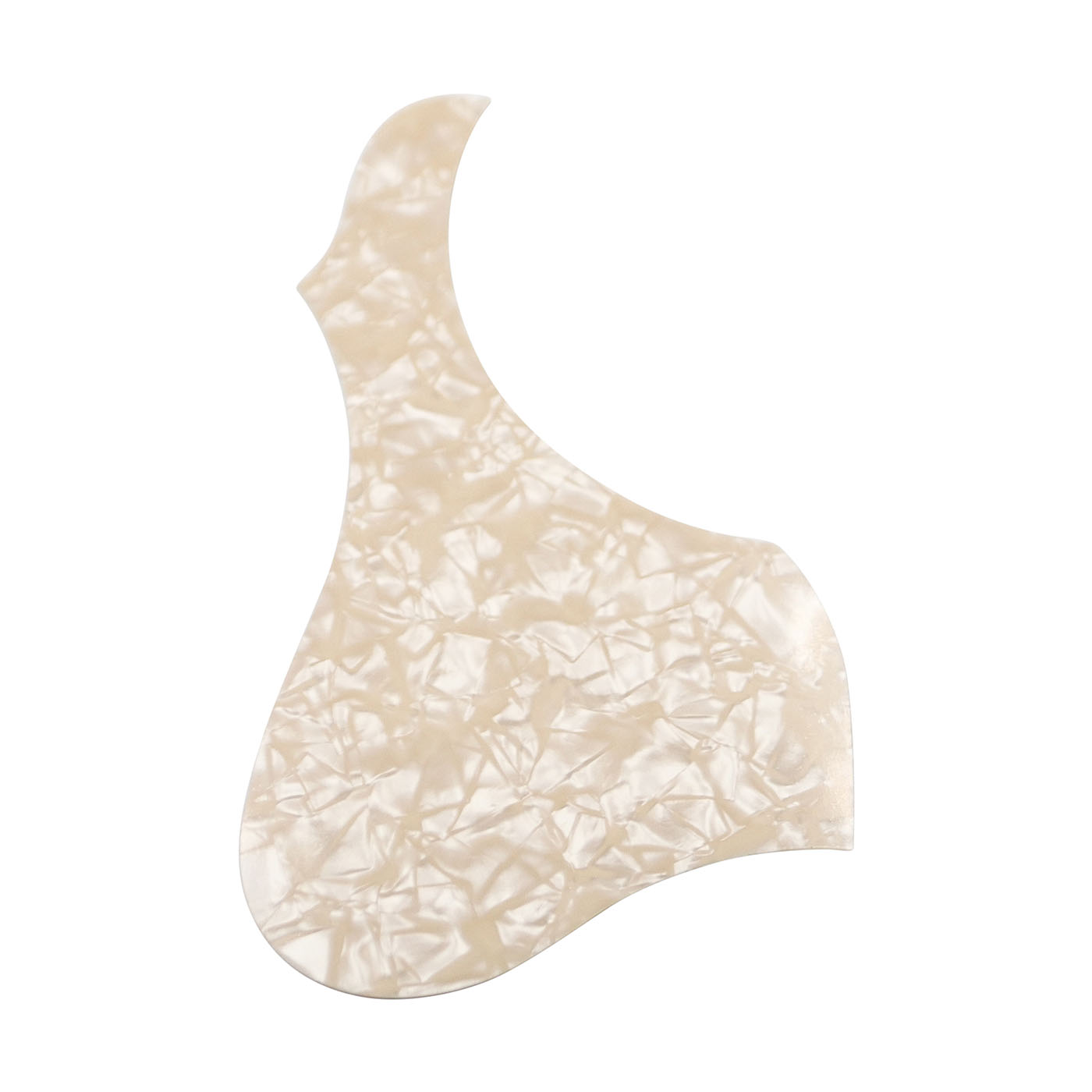 Left-handed cream pearl pickguard for dreadnaught