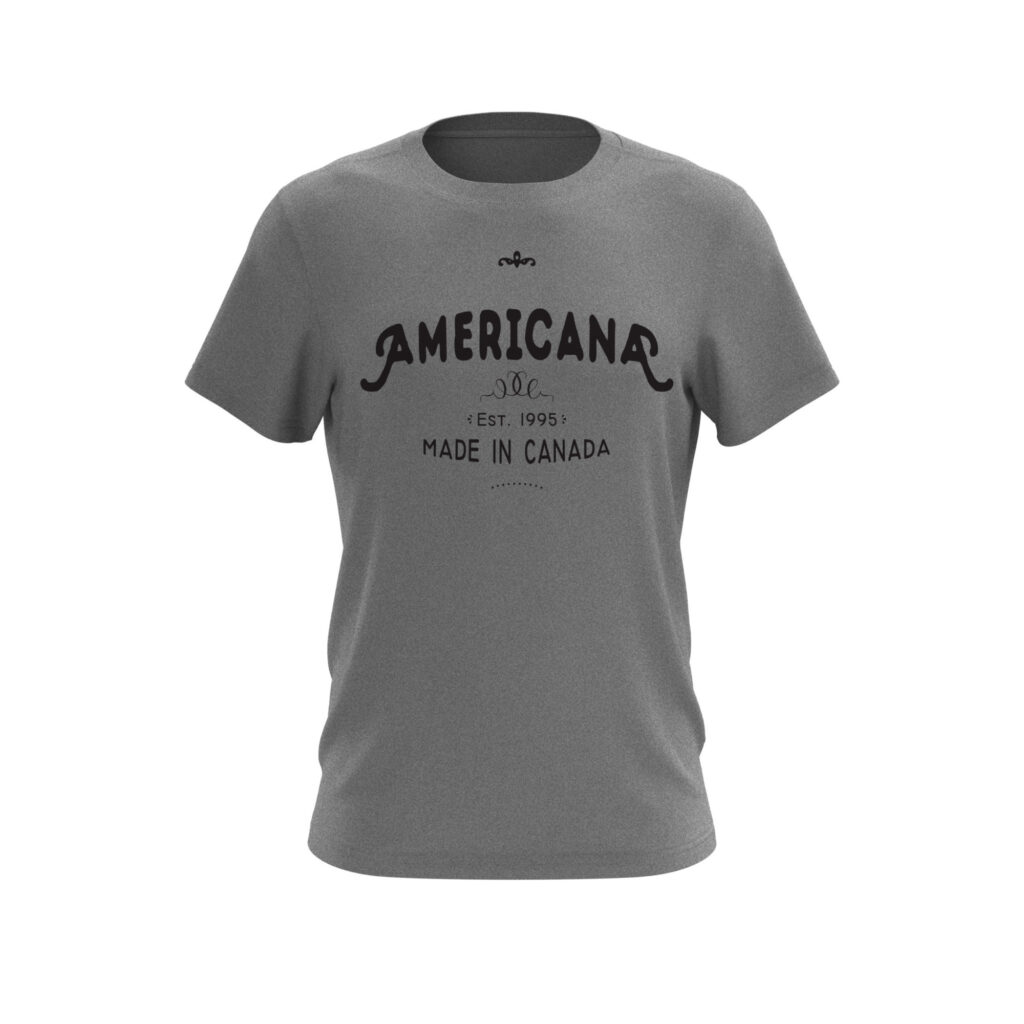 Americana Light Gray T-Shirt XXL