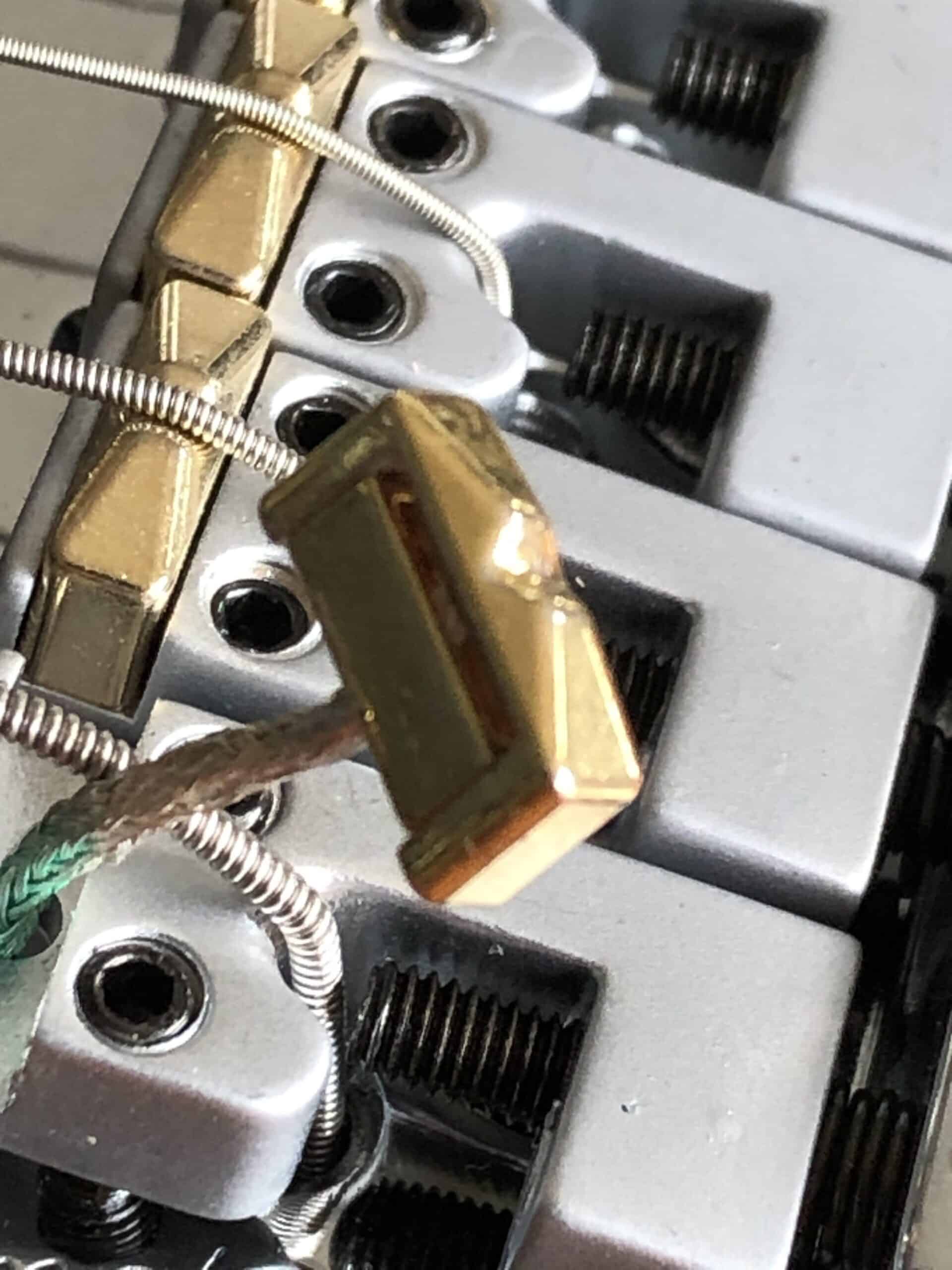 The LR Baggs transducers will be entirely gold