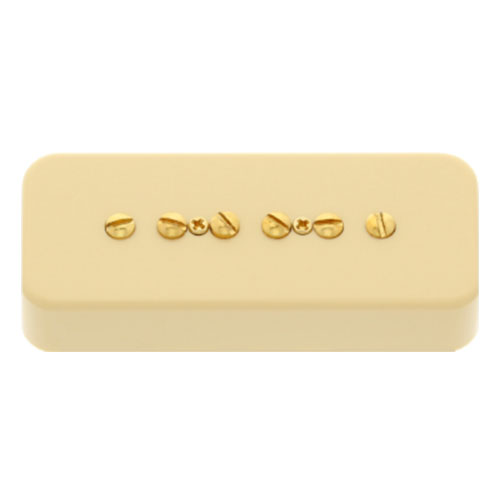 TV Jones T-90 Bridge Pickup – Gold Screws, and Cream Soapbar Cover