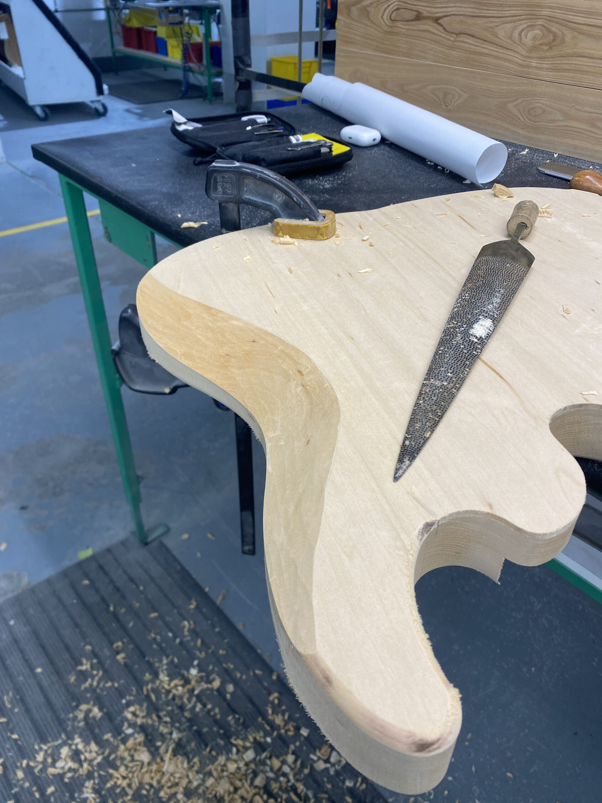 Shaping of hand-carved body